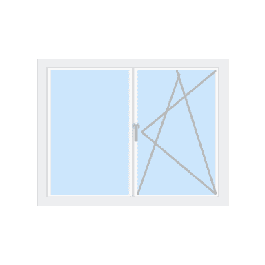 Fest Drehkipp rechts Öffnungsart