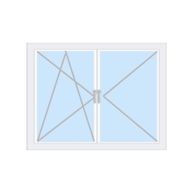 Drehkipp Links Pfosten Drehrechts BT Öffnungsart